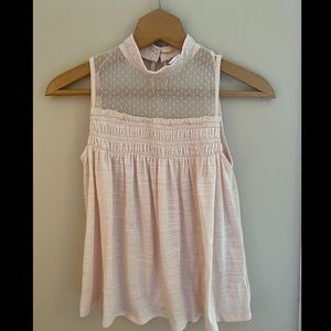 Light Pink - High neck mesh top!